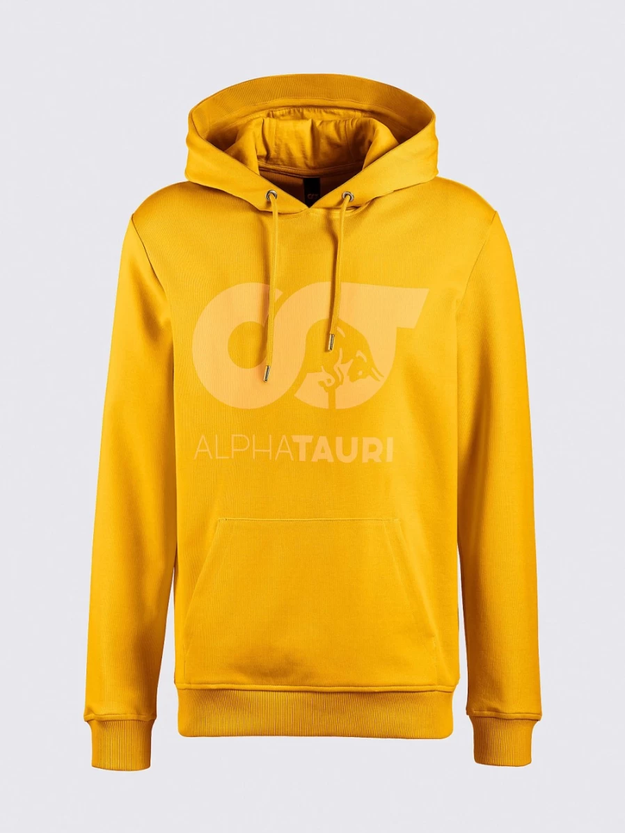 AlphaTauri Women's Warm Yellow Signature Hoodie - Unisex Comfort & Style