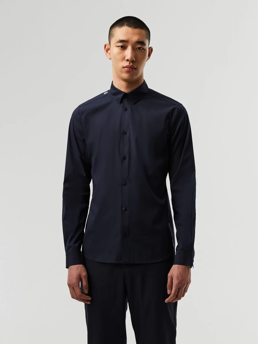 AlphaTauri Men's Navy Easy Care Shirt - Comfort & Style