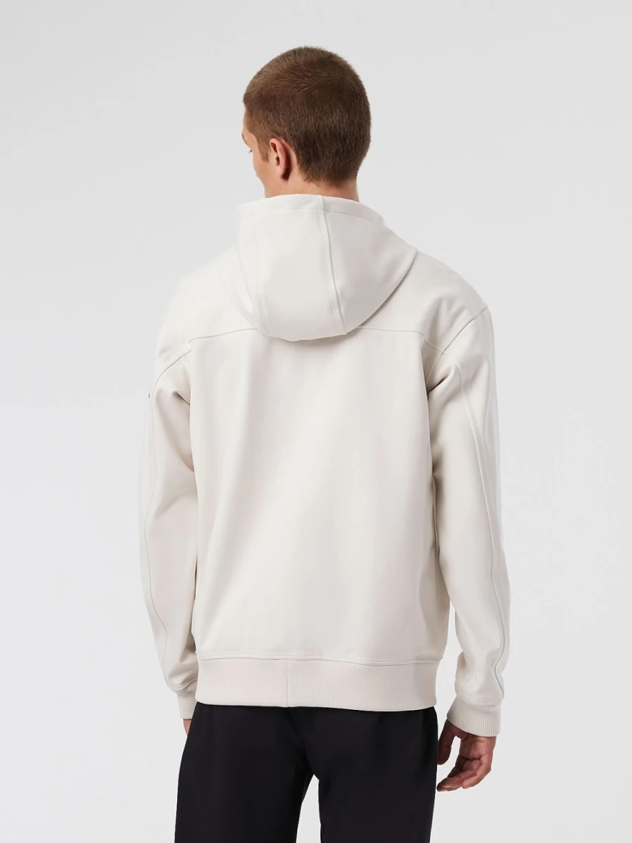 AlphaTauri Men's Off White Waterproof Taurobran® Hooded Jacket