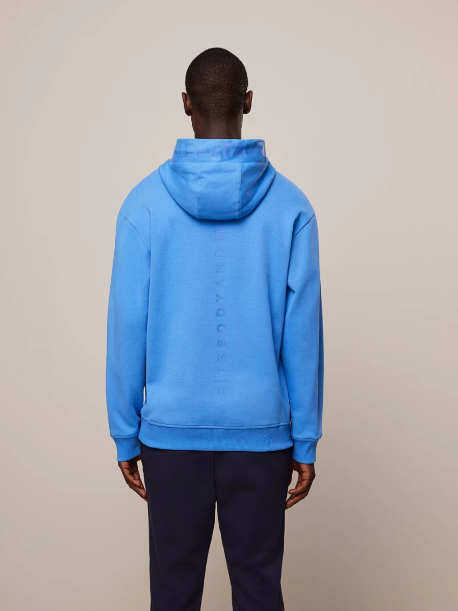 AlphaTauri Men's Sky Blue Signature Logo Hoodie - Premium Cotton Pullover