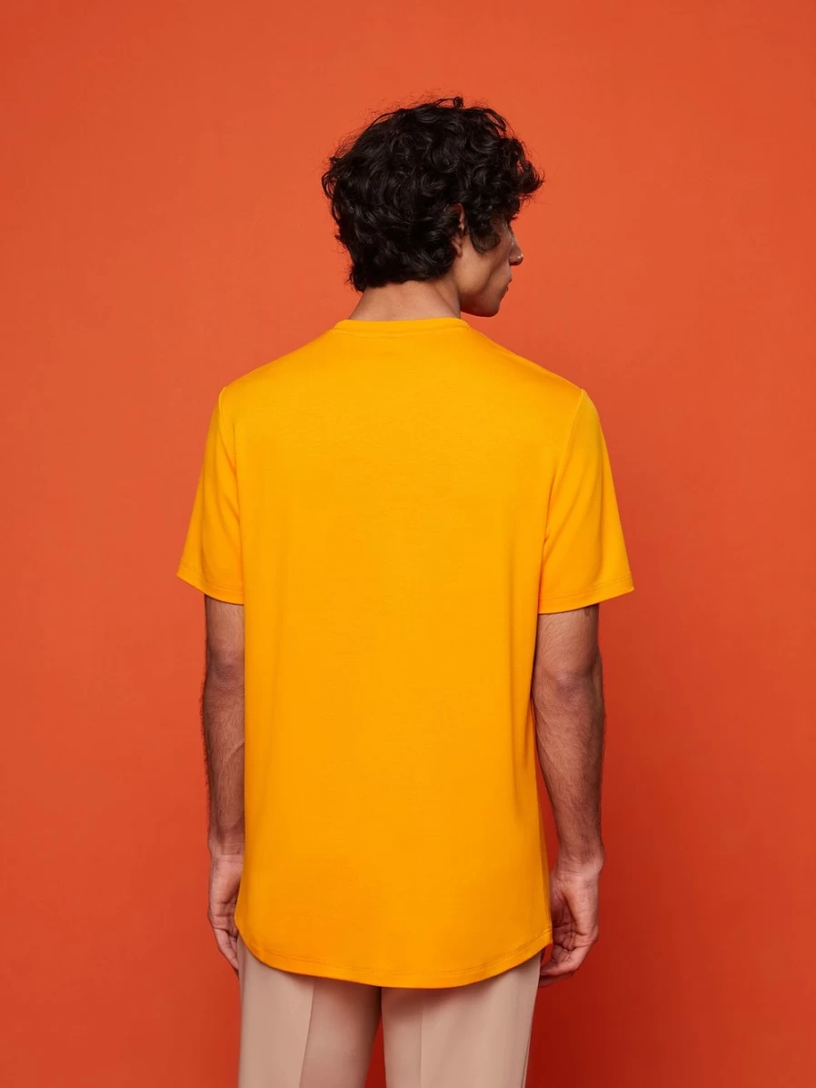 AlphaTauri Men's Warm Yellow Jersey T-Shirt - Comfortable Casual Tee