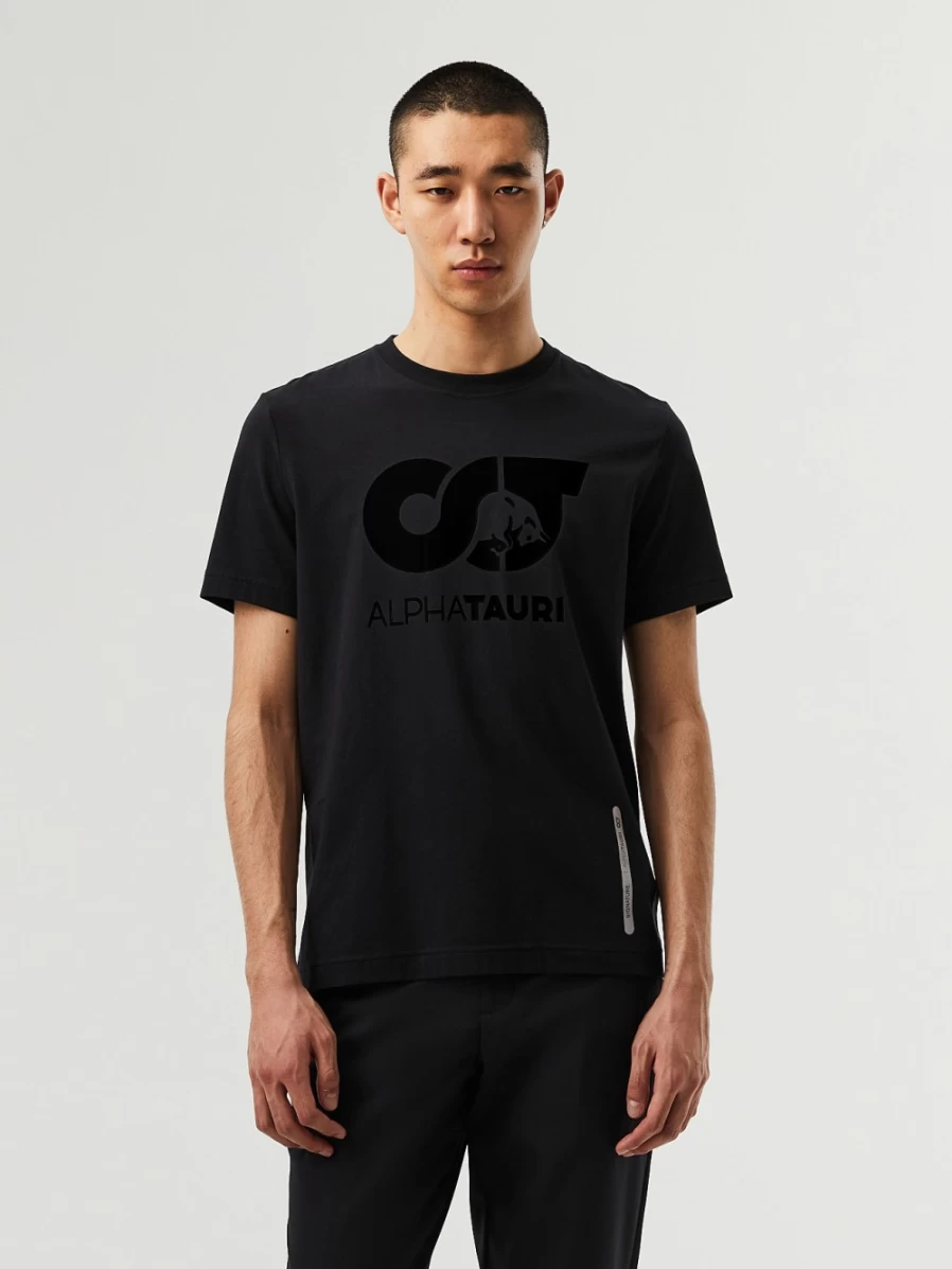 AlphaTauri Men's Black Signature Logo T-Shirt