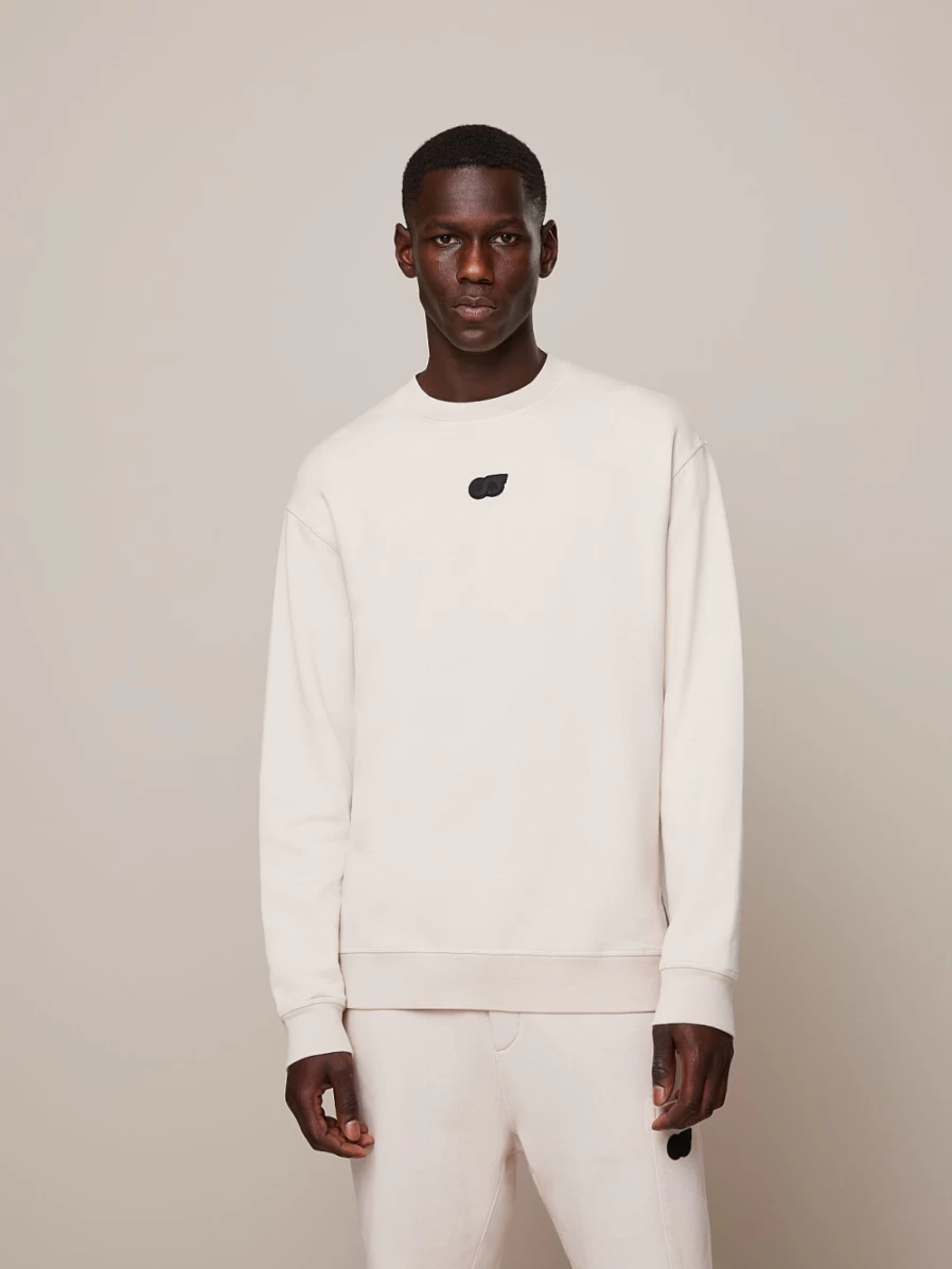 AlphaTauri Men's Off White Cotton Sweatshirt - Comfortable Casual Pullover