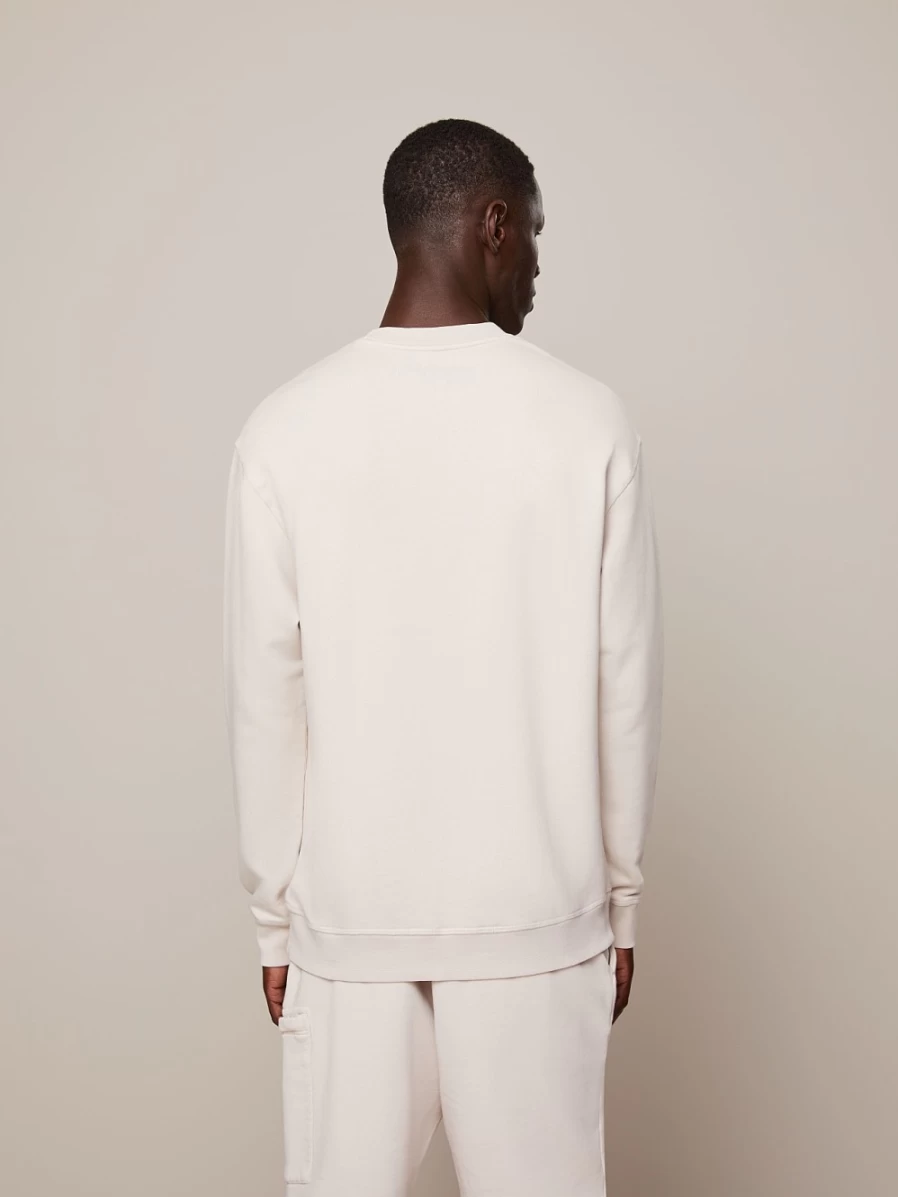 AlphaTauri Men's Off White Cotton Sweatshirt - Comfortable Casual Pullover