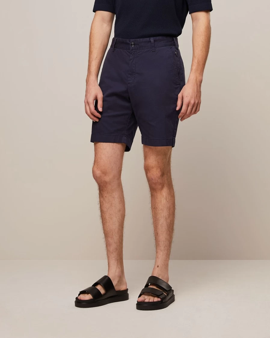 AlphaTauri Men's Navy Cotton Chino Shorts | Comfortable Casual Summer Shorts
