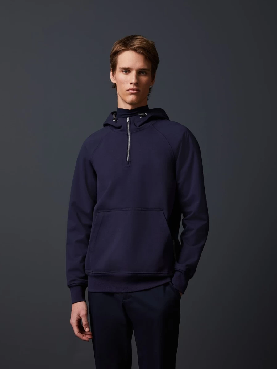 AlphaTauri Men's Navy Waterproof Taurobran® Hoodie
