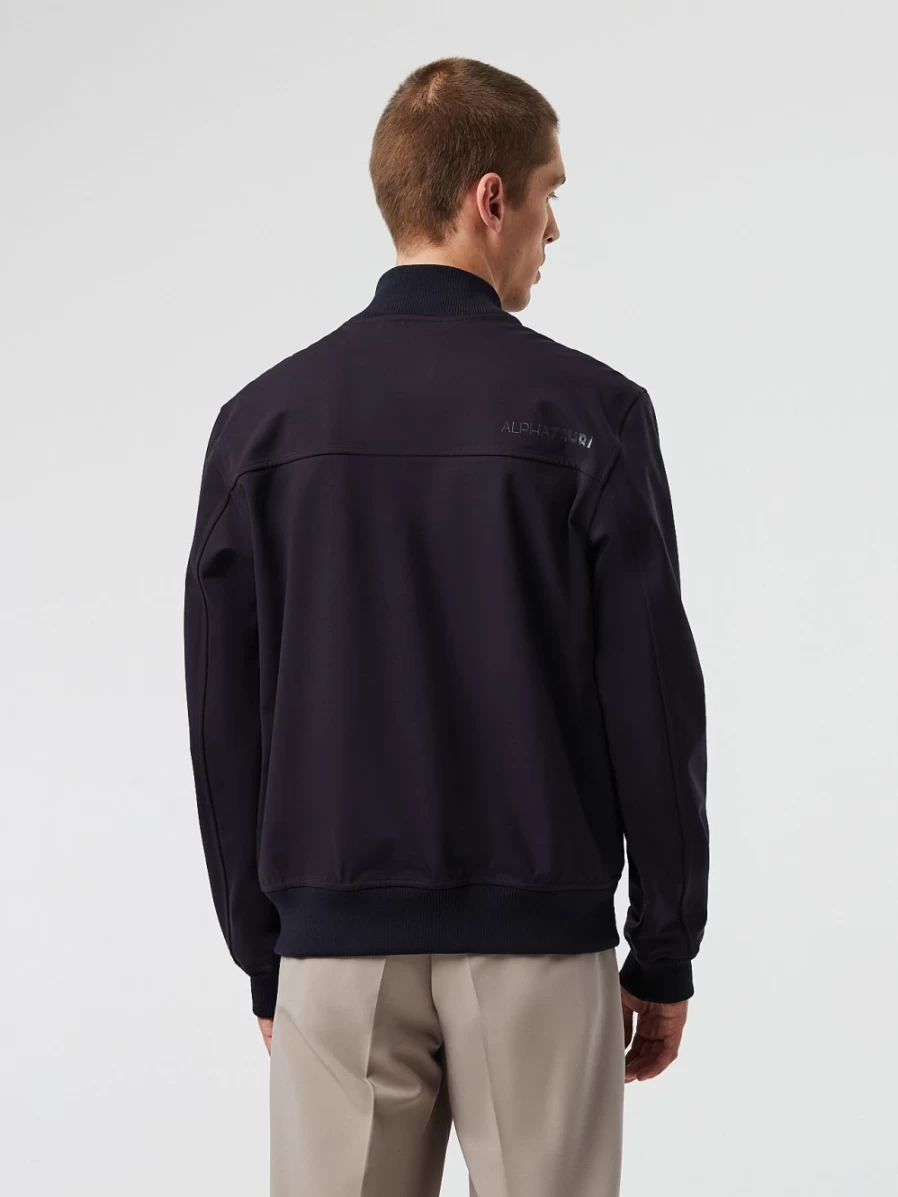 AlphaTauri Men's Navy Waterproof Taurobran® Bomber Jacket