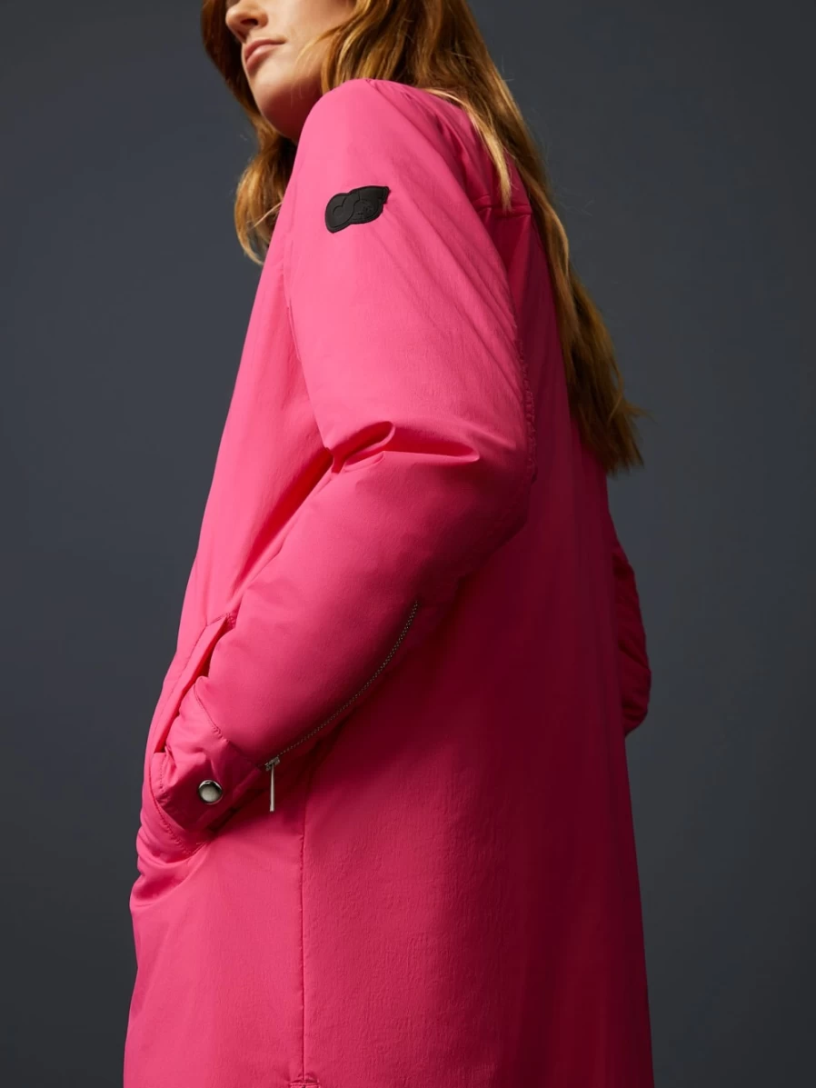 AlphaTauri Women's Pink Long Primaloft® Jacket - Lightweight Insulated Winter Coat