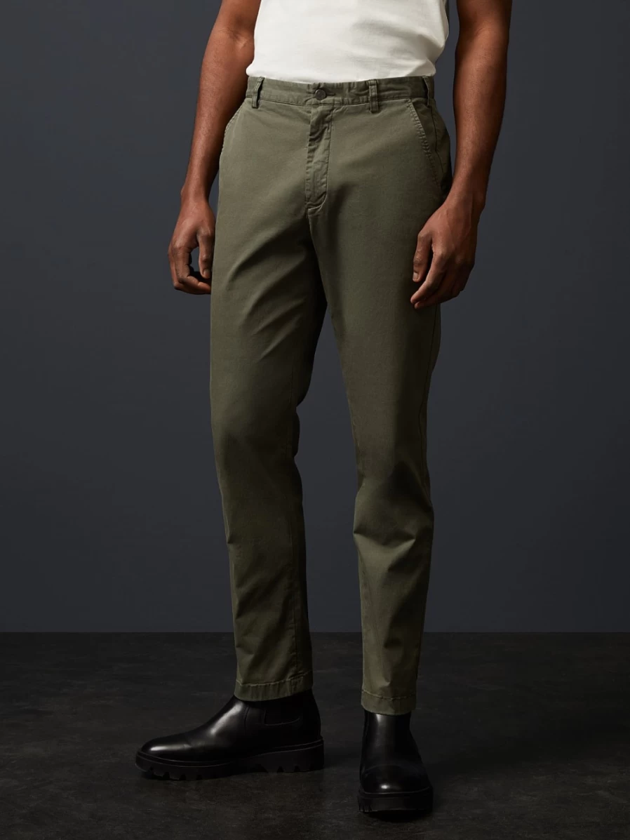 AlphaTauri Men's Green Cotton Chino Pants - Classic Comfort Fit