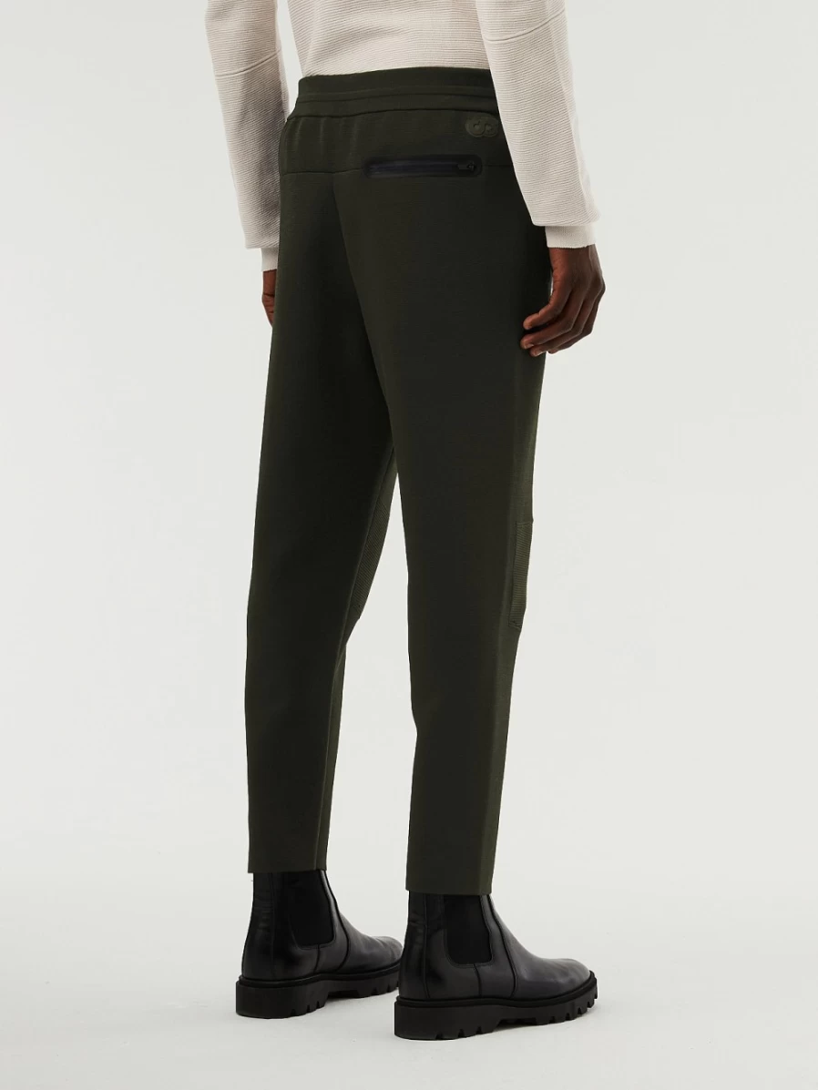 AlphaTauri Men's Dark Green Performance Knit Cropped Pants