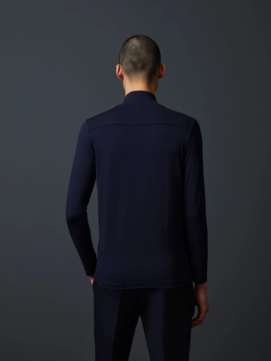 AlphaTauri Men's Navy Turtleneck Long Sleeve T-Shirt