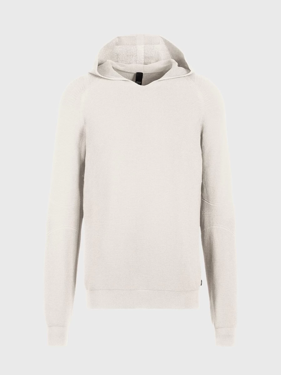 AlphaTauri Men's Off White Seamless 3D Performance Knit Hoodie