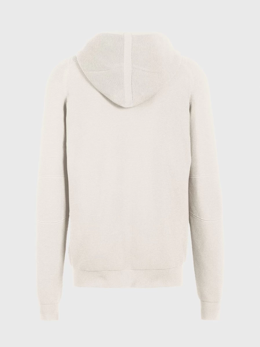 AlphaTauri Men's Off White Seamless 3D Performance Knit Hoodie