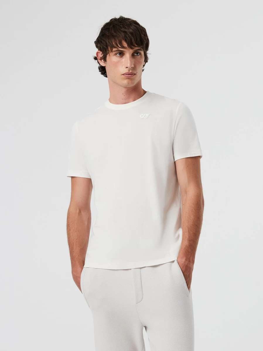 AlphaTauri Men's White Cotton T-Shirt