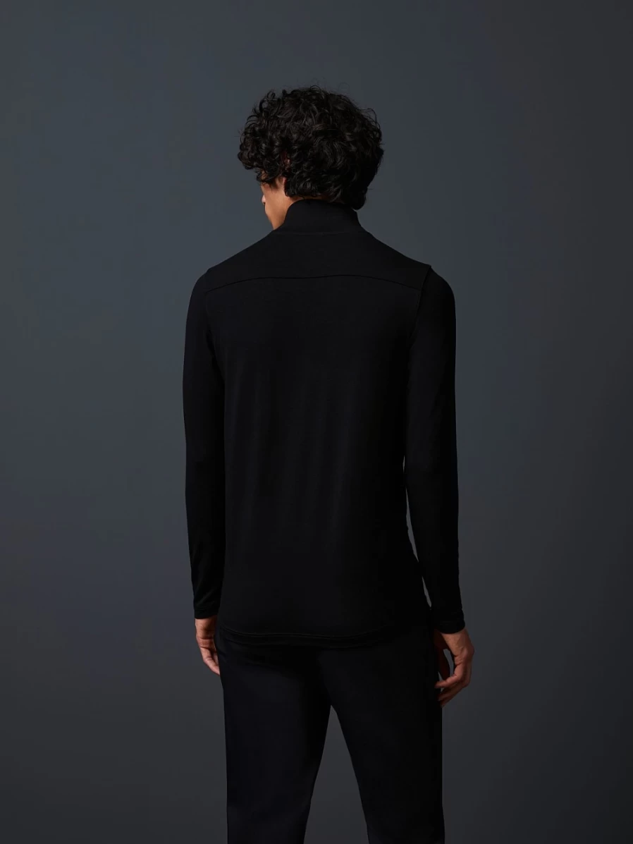 AlphaTauri Men's Black Turtleneck Long Sleeve T-Shirt