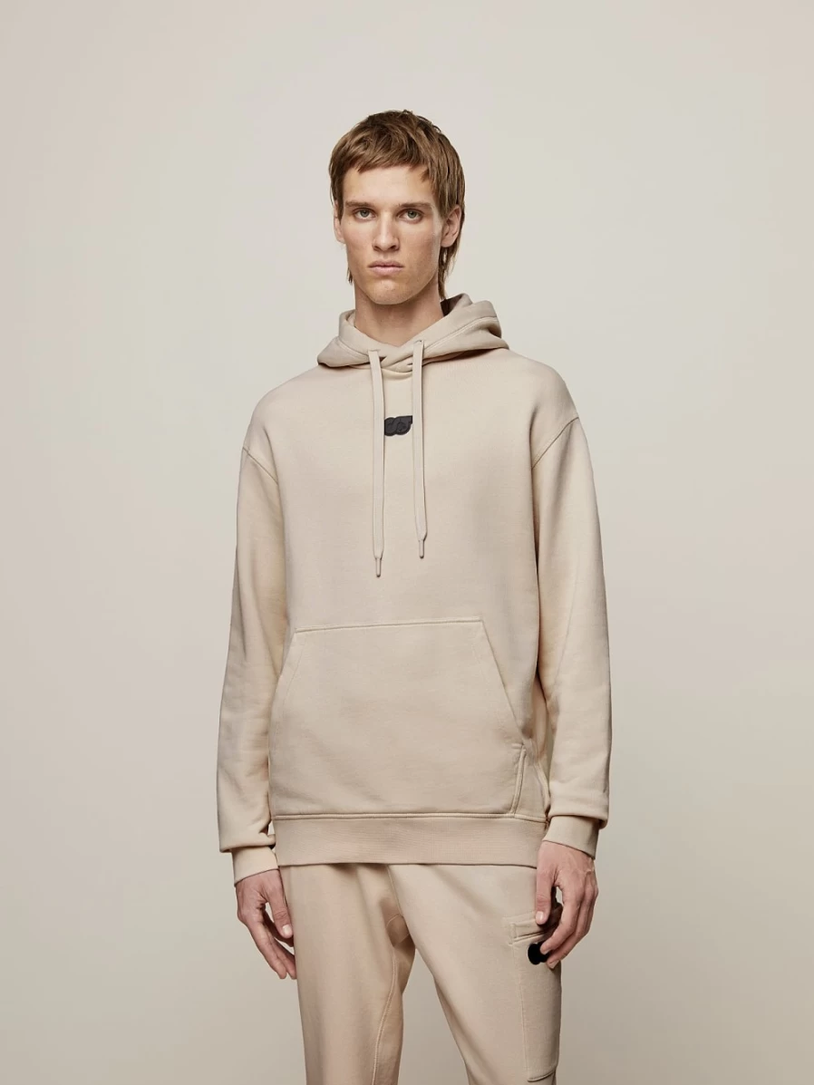 AlphaTauri Men's Sand Cotton Hoodie - Comfortable & Stylish Pullover