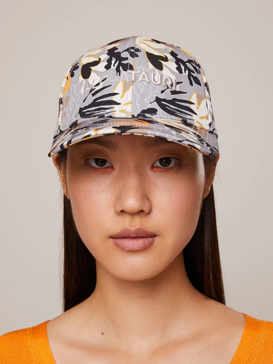 AlphaTauri Men's Sand Curved Cap with Floral Print - Stylish Summer Hat for Men