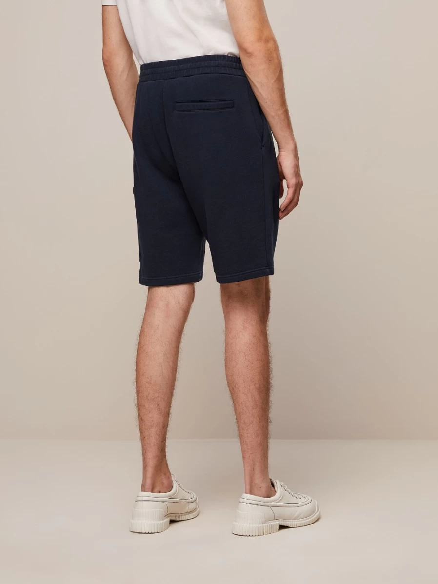AlphaTauri Men's Navy Cargo Sweatshorts - Comfortable Casual Shorts for Men