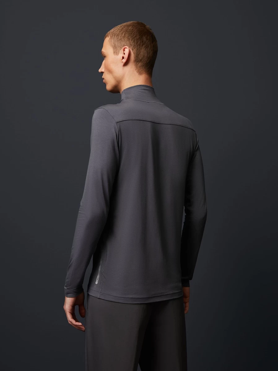 AlphaTauri Men's Grey Turtleneck Long Sleeve T-Shirt