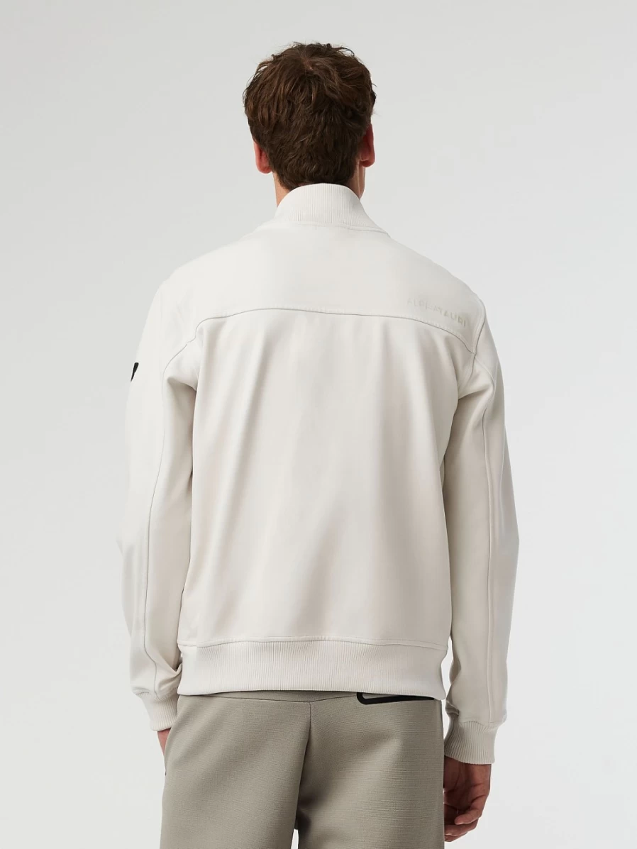 AlphaTauri Men's Off White Waterproof Taurobran® Bomber Jacket