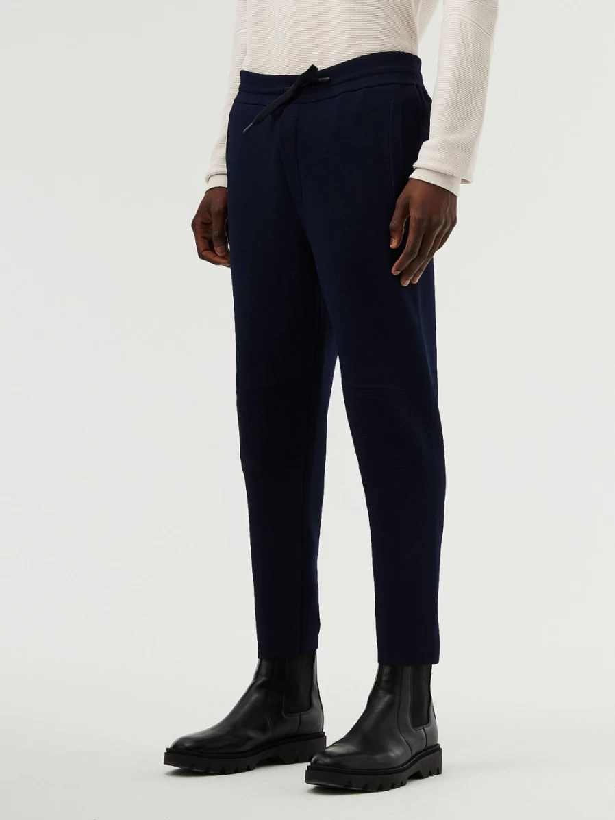 AlphaTauri Men's Navy Performance Knit Cropped Pants for Athletic Comfort