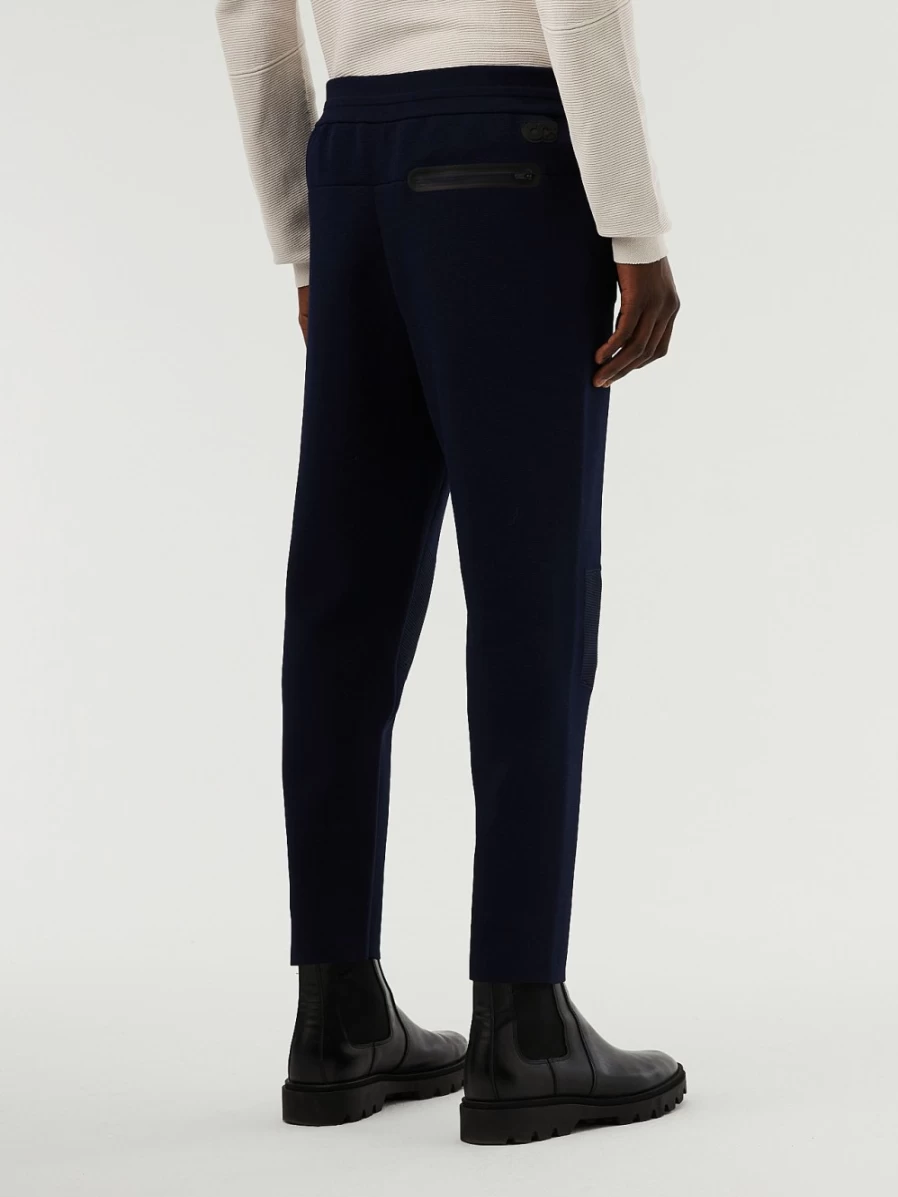AlphaTauri Men's Navy Performance Knit Cropped Pants for Athletic Comfort