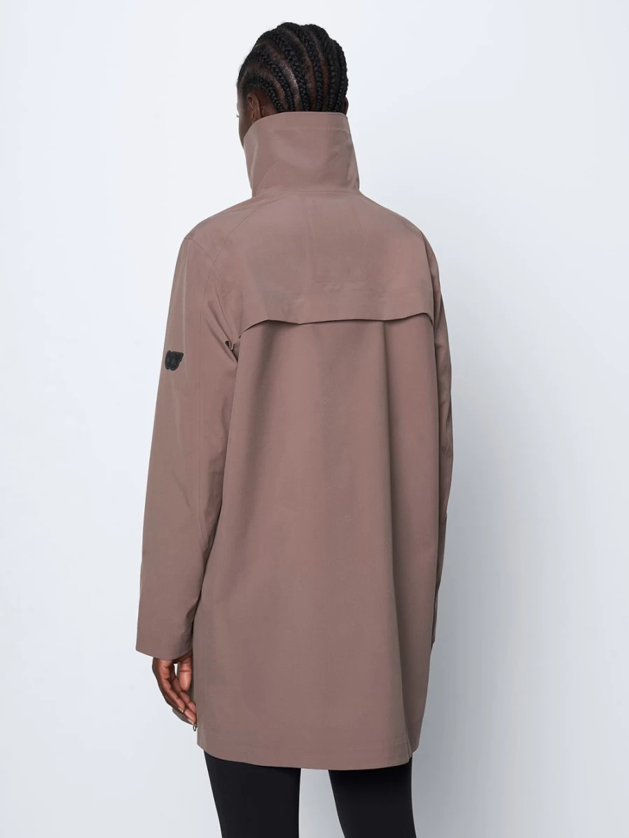 AlphaTauri Women's Brown Waterproof Packable Taurobran® Coat