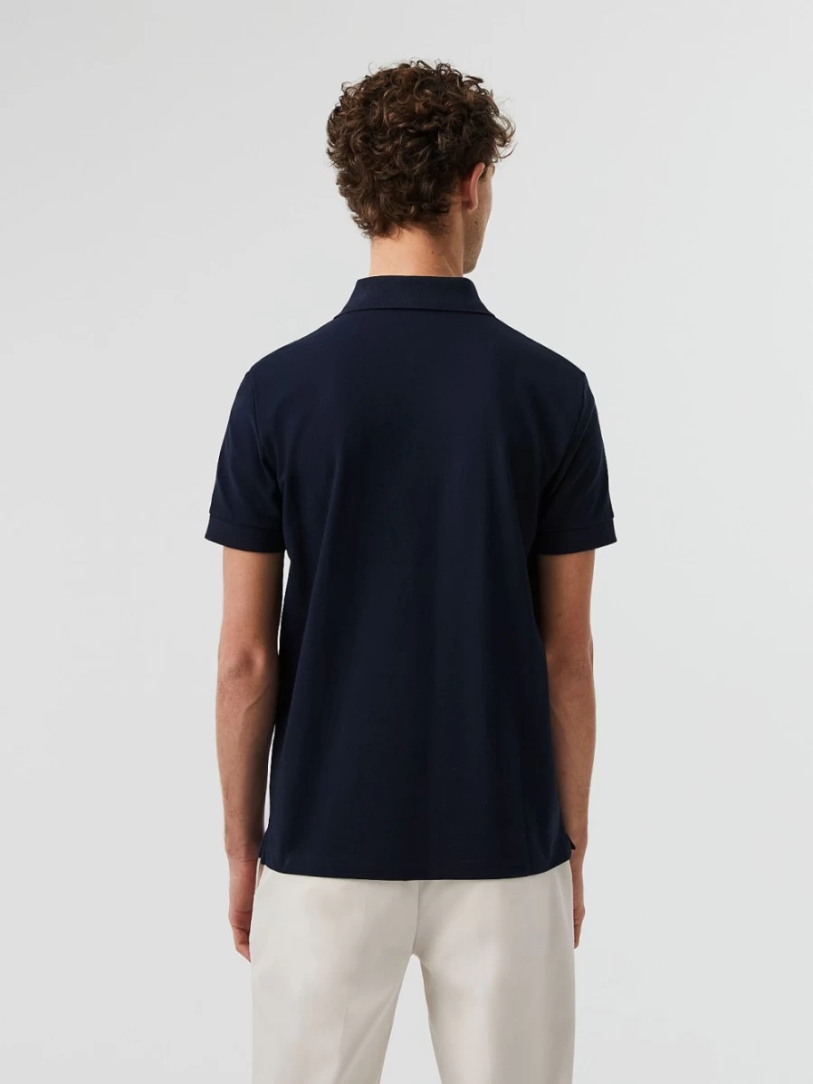 AlphaTauri Men's Navy Pique Polo Shirt - Premium Cotton Golf & Casual Tee
