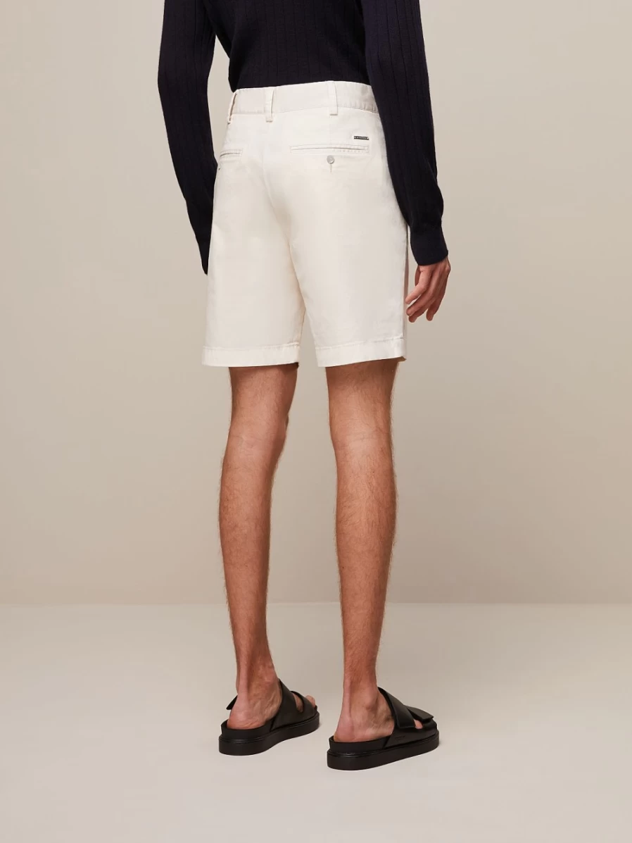 AlphaTauri Men's Off White Cotton Chino Shorts | Comfortable Casual Summer Shorts