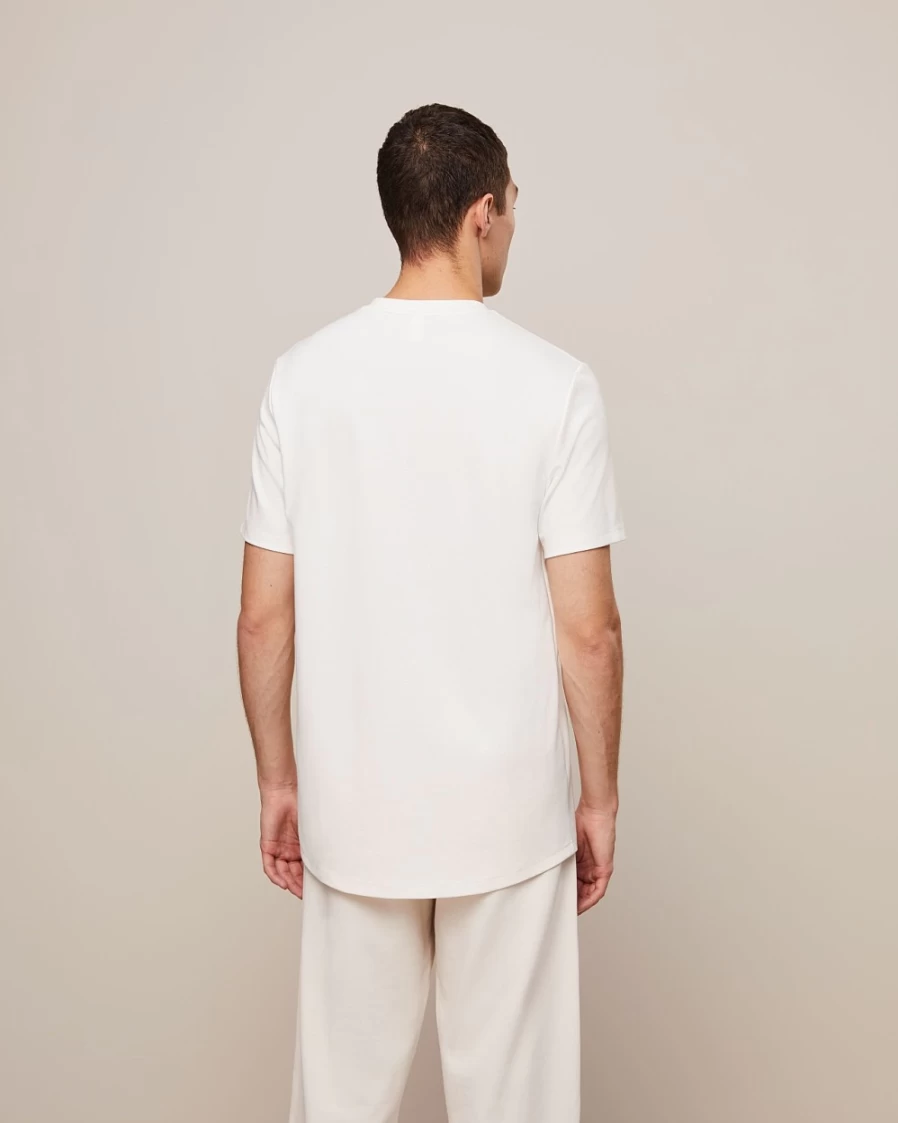 AlphaTauri Men's Ivory Jersey T-Shirt - Premium Comfort Fit Tee