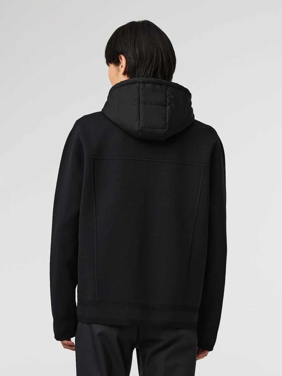 AlphaTauri Men's Black Performance Knit Jacket – Lightweight & Breathable