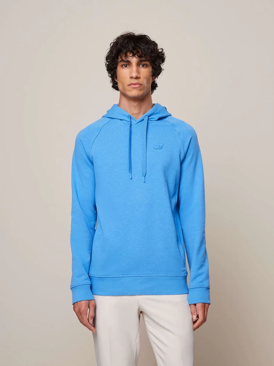 AlphaTauri Men's Sky Blue Heavyweight Hoodie - Premium Comfort & Style