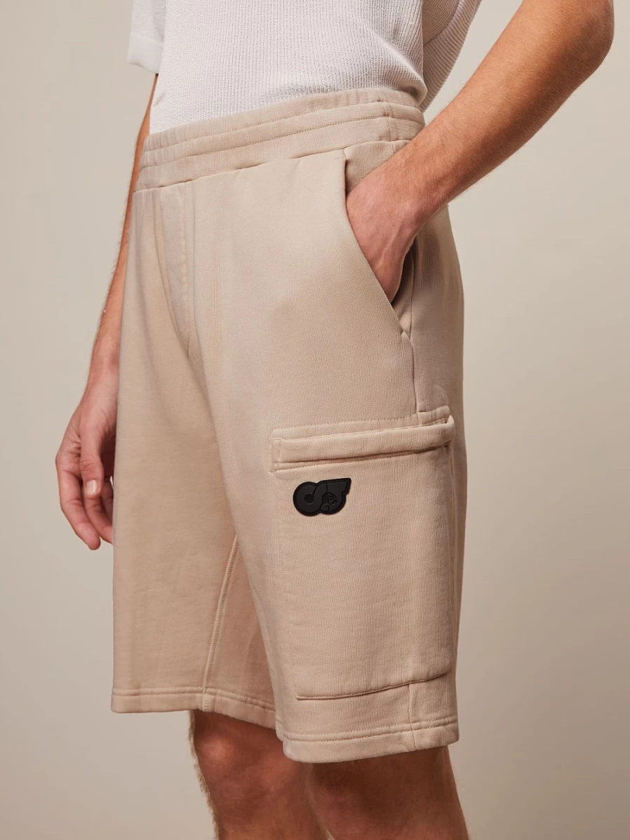 AlphaTauri Men's Sand Cargo Sweatshorts - Comfortable Casual Shorts for Men