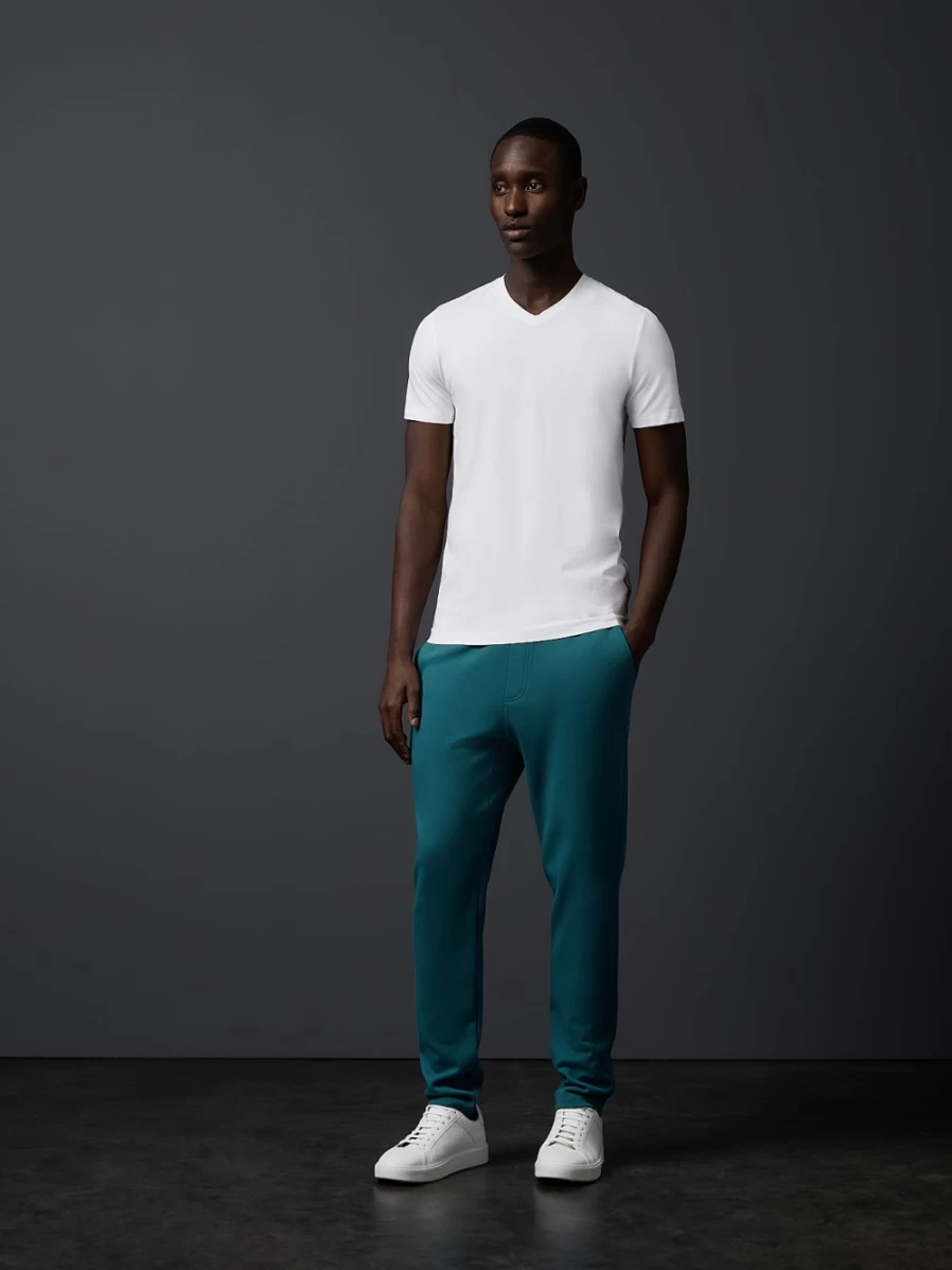 AlphaTauri Men's Relaxed-Fit Joggers in Petrol - Comfortable Casual Pants