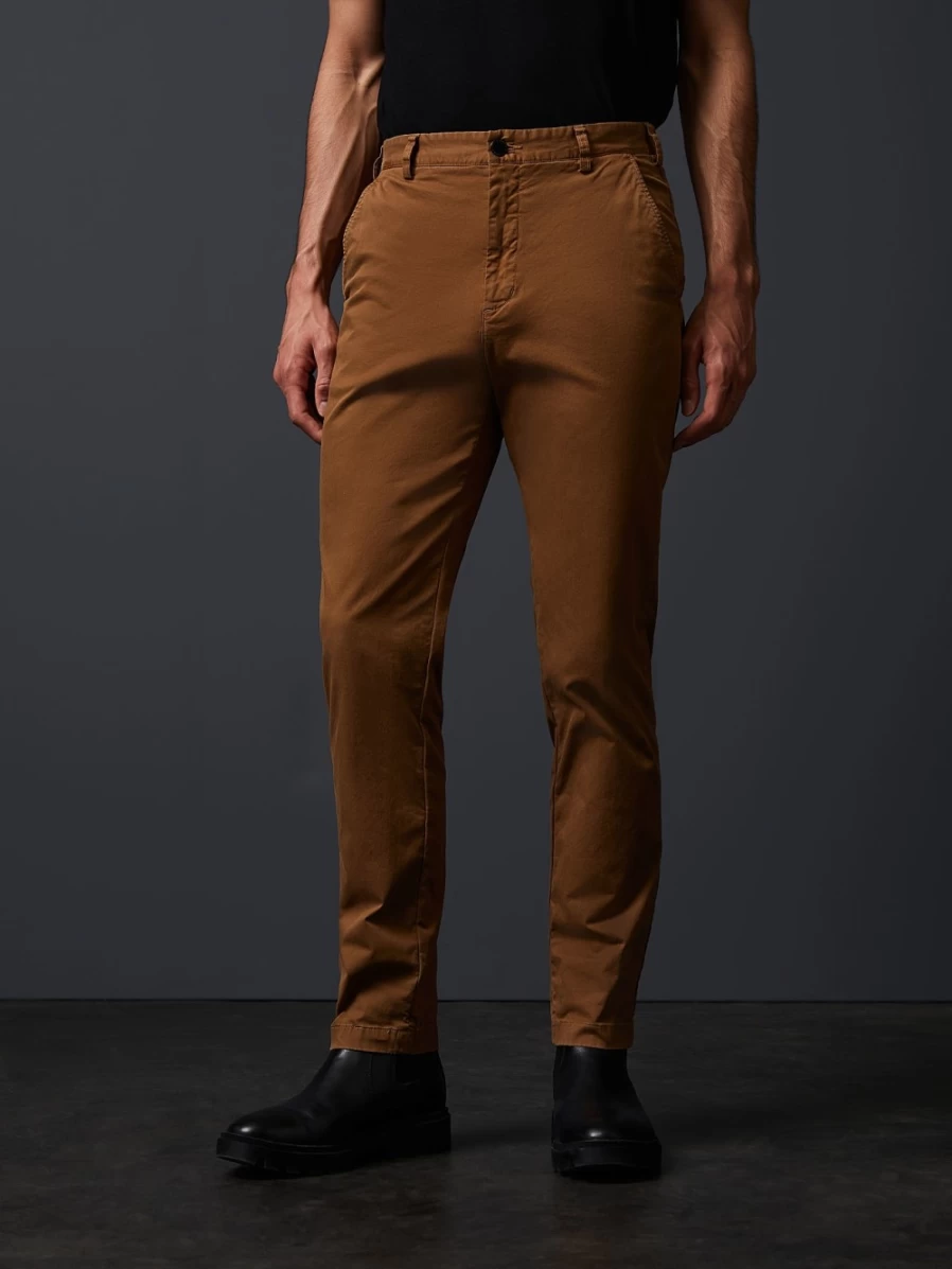 AlphaTauri Men's Gold Cotton Chino Pants