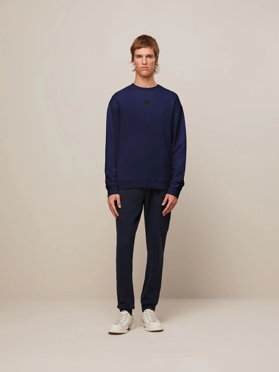 AlphaTauri Men's Navy Cotton Sweatshirt - Comfortable Casual Pullover