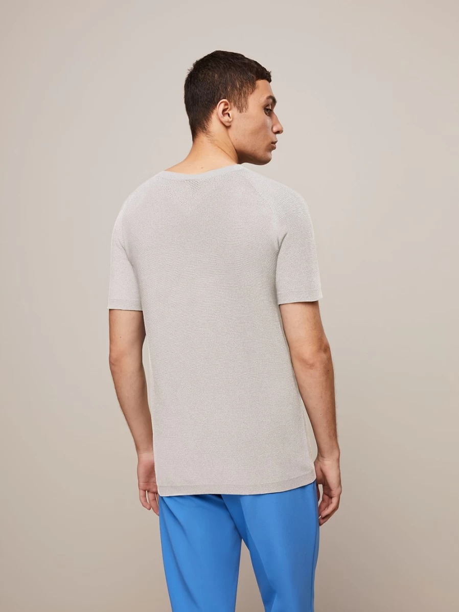 AlphaTauri Men's Off White Seamless 3D Performance Knit T-Shirt