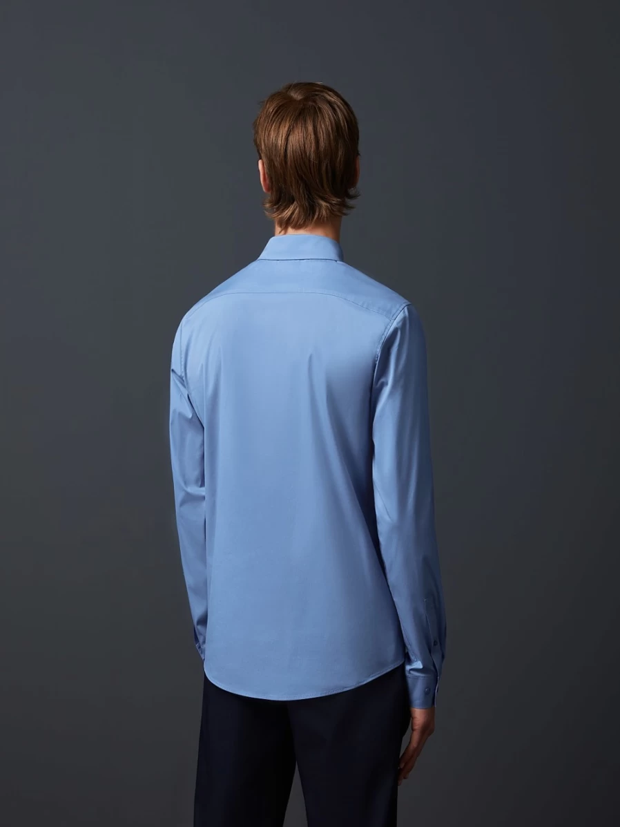 AlphaTauri Men's Medium Blue Easy Care Shirt - Comfort & Style