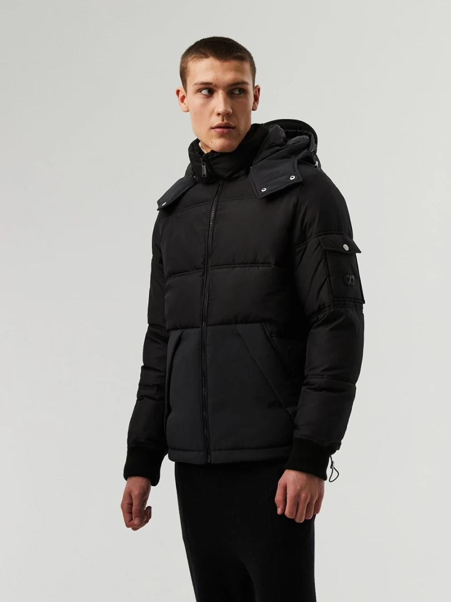 AlphaTauri Men's Black Primaloft® Puffer Jacket - Lightweight Insulated Winter Coat
