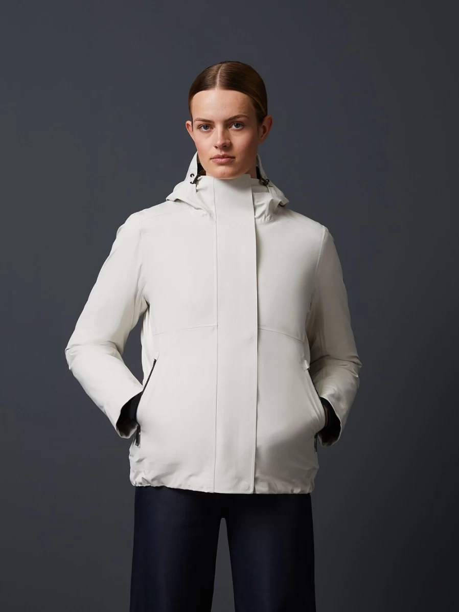 AlphaTauri Women's Sand Packable Waterproof Taurobran Jacket