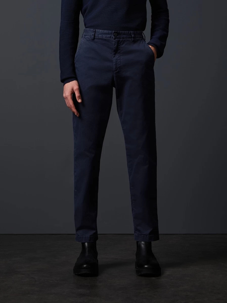 AlphaTauri Men's Navy Cotton Chino Pants