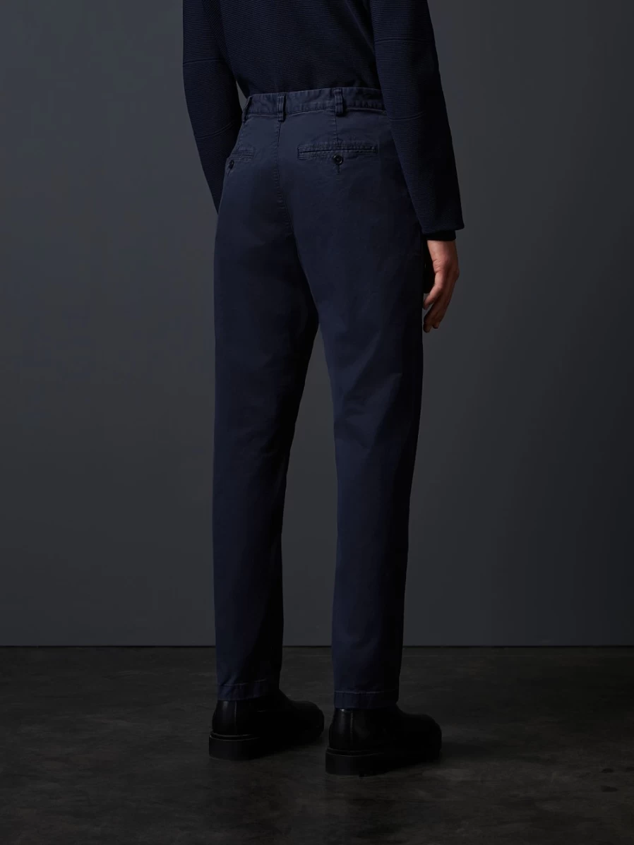 AlphaTauri Men's Navy Cotton Chino Pants