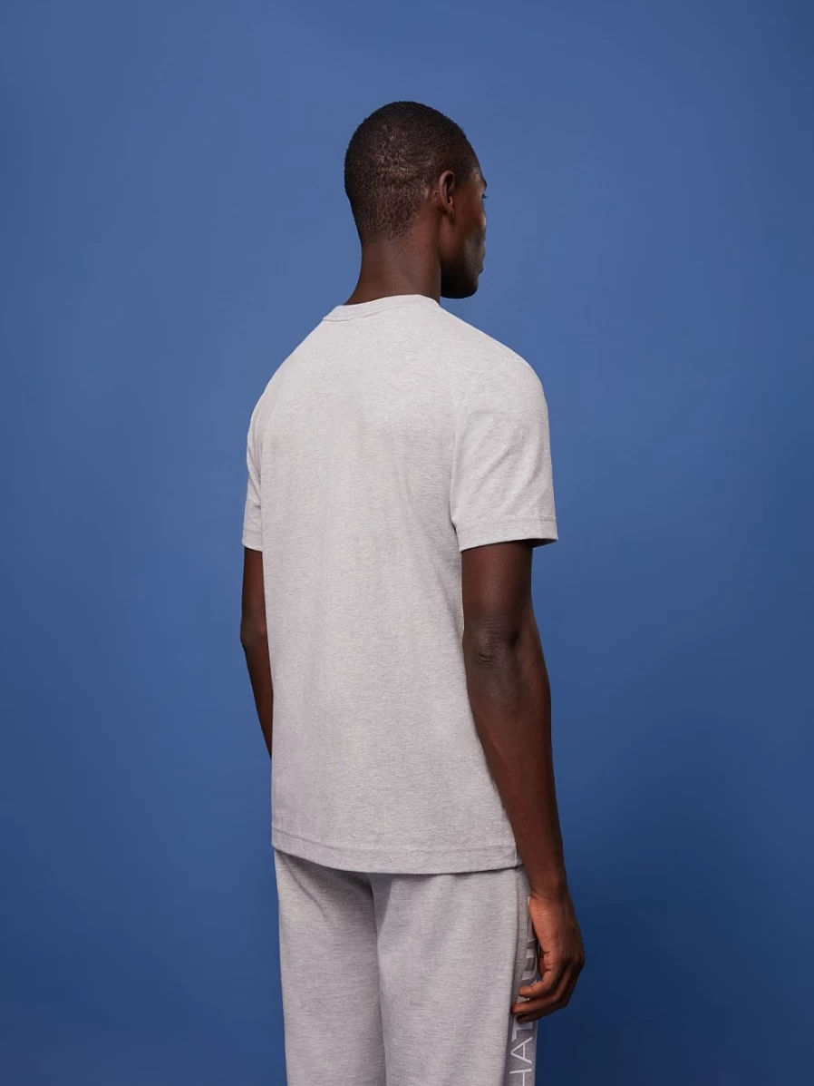 AlphaTauri Men's Signature Logo T-Shirt in Grey Melange