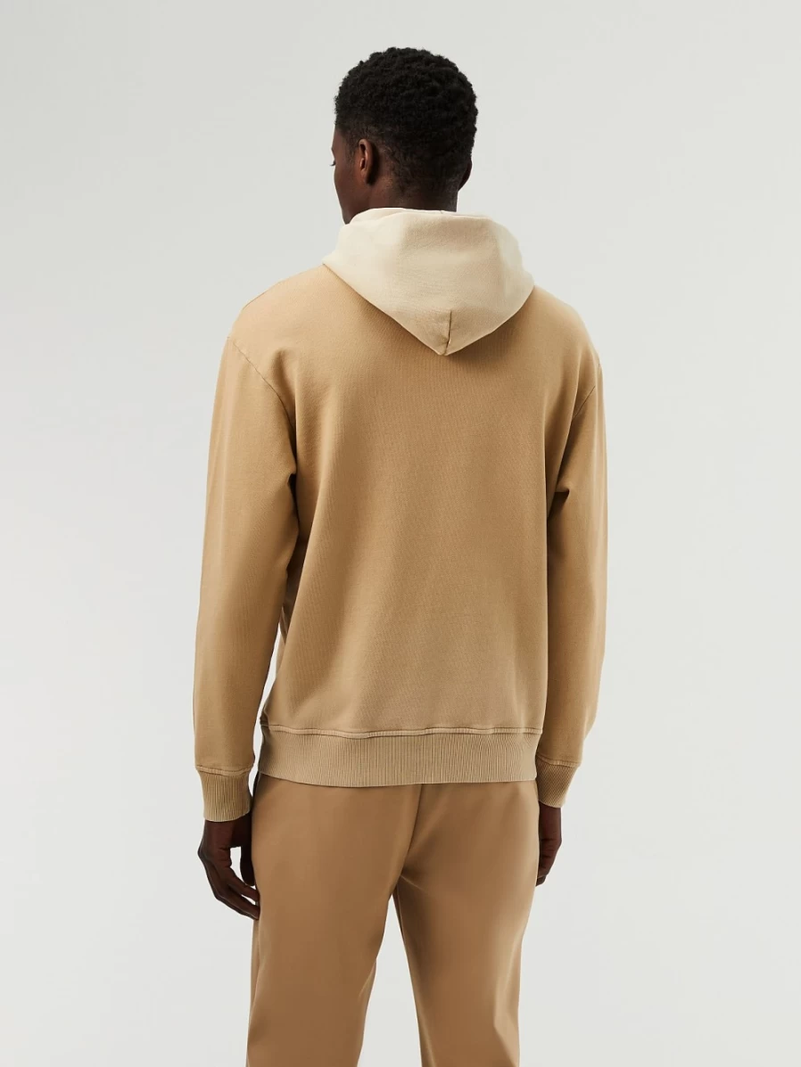 AlphaTauri Men's Gradient Hoodie in Brown & Beige - Stylish Pullover Sweatshirt