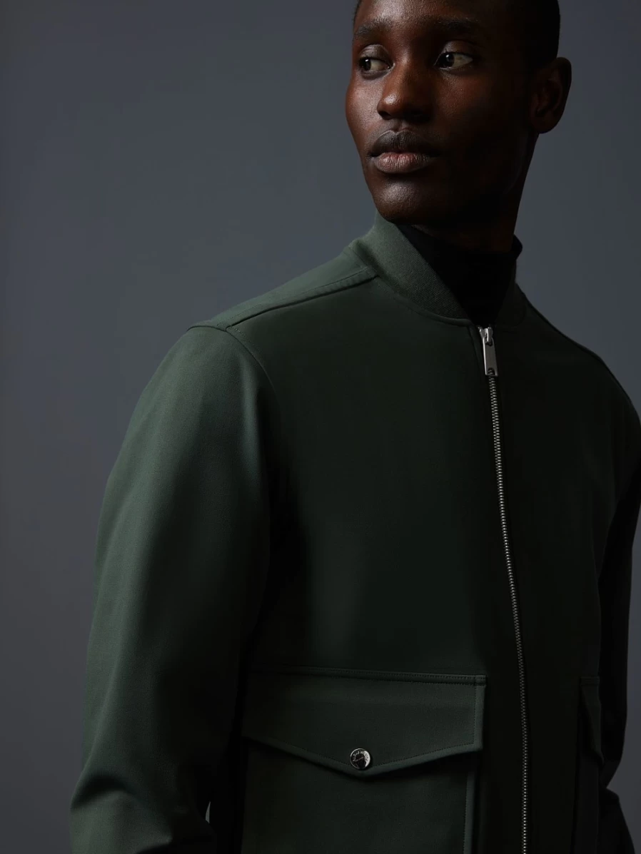 AlphaTauri Men's Green Waterproof Taurobran® Sweat Jacket