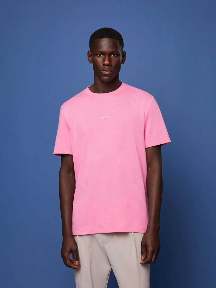 AlphaTauri Men's Flamingo Oversized Logo T-Shirt - Bold Graphic Tee
