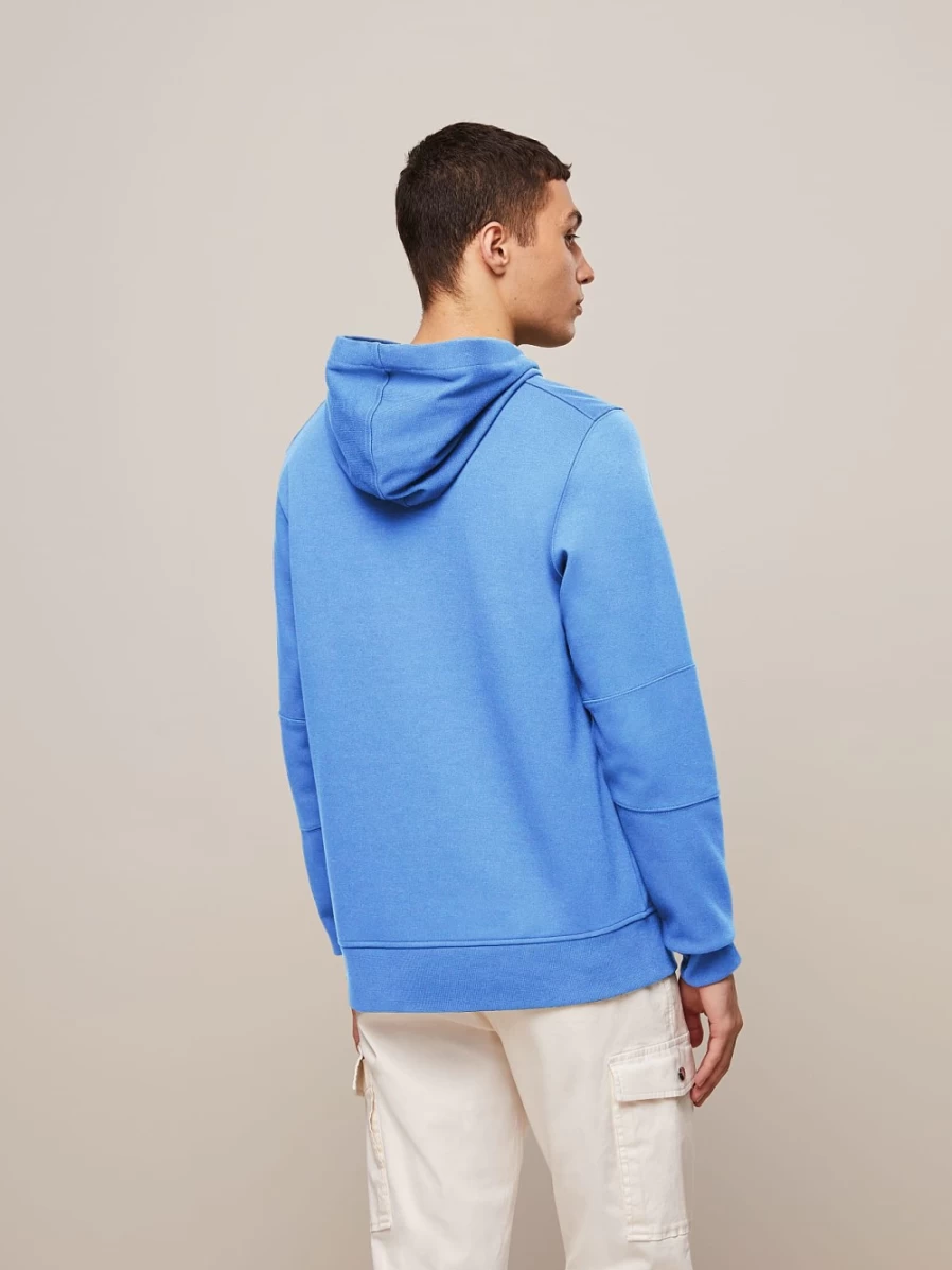 Men's AlphaTauri Sky Blue Hoodie with Embossed Logo Detail